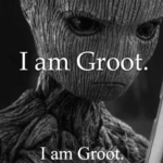 Kaepernick ad parody: Groot (from Guardians of the Galaxy) with the text: "I am Groot. I am Groot."