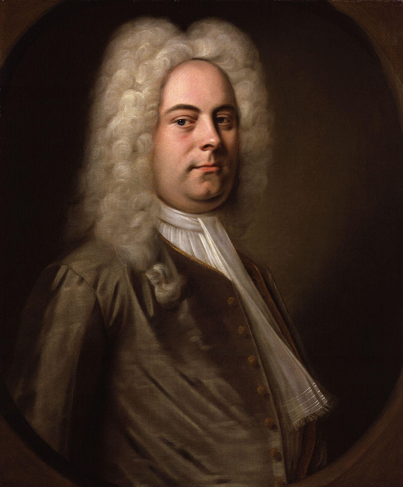 Portrait of German composer Georg Frideric Handel (1685-1759)