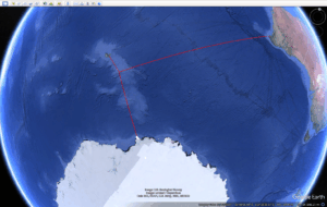 Distances from Heard Island to the nearest land